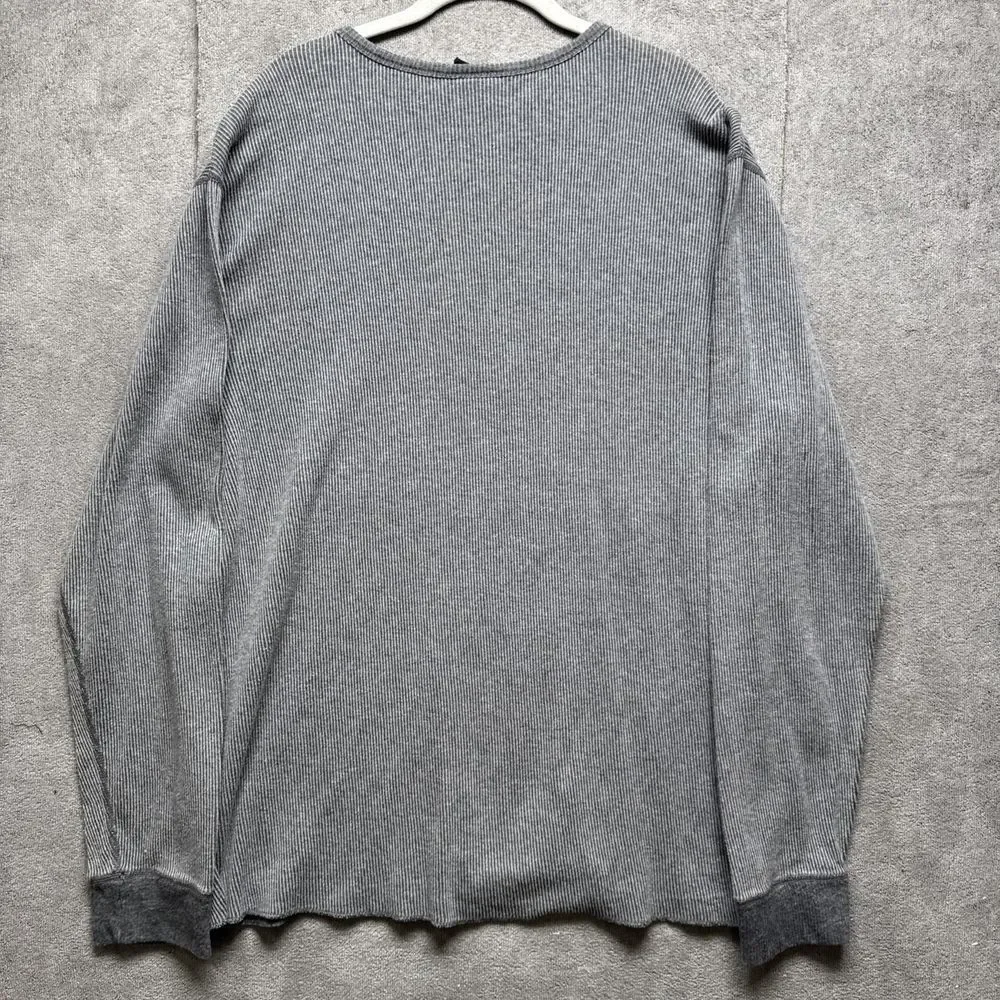 Polo Jeans Co Waffle‎ Thermal Shirt Mens XXL Gray  Pullover Ralph Lauren Layer